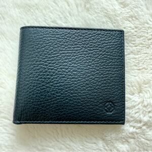 NEW!!! Montegrappa men navy leather wallet Retail 450$